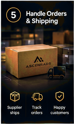 Orders and shipping on AscenraDS